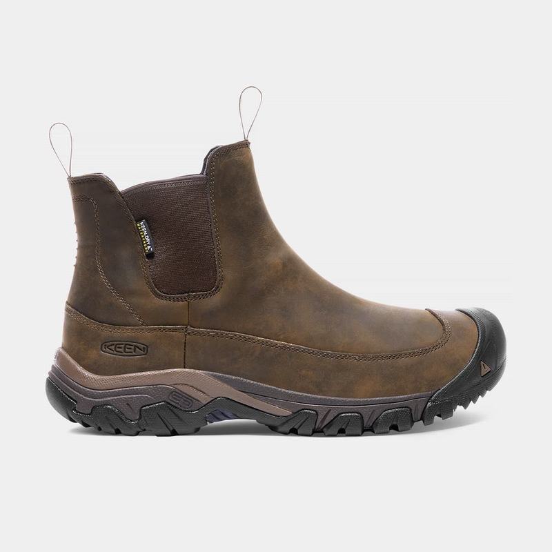 Keen Anchorage III Waterproof Mens Chelsea Boots Brown NZ Sale (4250-GJKRA)